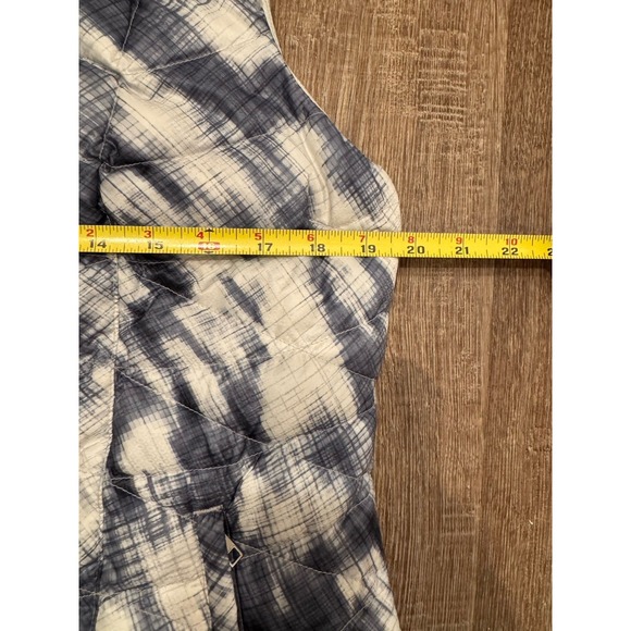 Athleta Womens Full‎ Zip Puffer Vest Sapphire Goose Down Packable Size L - Picture 6 of 9